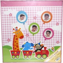 Angelphoto  20 Yaprak [40 Sayfa] Yapışkanlı Bebek Albümü(Pembe)