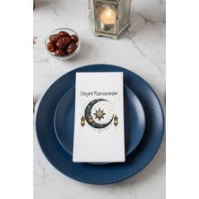 Hayırlı Ramazanlar Desenli 16'lı Çift Katlı Lüks Kağıt Peçete | Ramazan Peçetesi