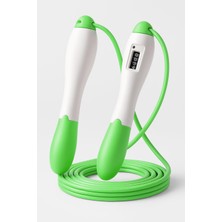Feyza Design Yeşil Uzun Ayarlanabilir Atlama Ipi, Mekanik Sayaçlı, Göstergeli, Jump Rope