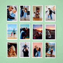 Angelphoto  Mini Polaroid Instax Tarzı Fotograf Baskısı 12 Adet 5x7