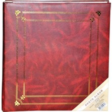 Angelphoto  Aledo 50 Yaprak (100 Sayfa] 31X32 cm Manyetik Yapışkanlı Fotoğraf Albümü(Bordo) 50315