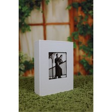Angelphoto  10X15CM 100'LÜK Deri Fotoğraf Albümü Beyaz
