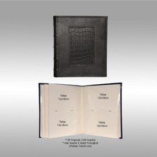 Angelphoto  13X18CM 200'LÜK Lüks Deri Fotoğraf Albümü Siyah