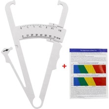 Feyza Design Vücut Yağ Ölçer Kaliper, 17 Cm, Beyaz, Fitness ve Sağlık Takibi