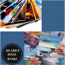 Angelphoto  Fotoğraf Baskısı 40 Adet (10X15) cm Ebat