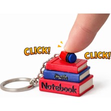 Kitap & Kalem Tasarımlı Mini Anahtarlık – Öğrenciler Için Masa Üstü ve Çanta Aksesuarı