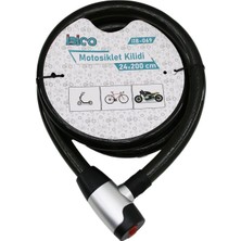 Vice Avm ANAHTARLI METAL KAPLAMA KAFAÇEK-İT KİLİT KAPAKMOTOR - BİSİKLET KİLİT ÇELİK TELSİYAH ŞEFFAF KILIF24MMX200CM (4915) GO-53-vice/(1395) 02374