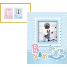 Angelphoto  10X15CM 200’LÜK Pencereli Bebek Fotoğraf Albümü(Mavi)