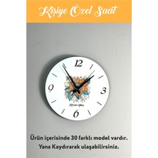 PremiumPort 30 Farklı Kişiye Özel Ahşap Saatler, Futbol, Bohem, Türk Desenli, Şık Tasarımlar