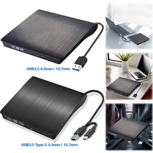 MultiZone USB 3.0 Type-C Harici CD DVD Yazıcı Okuyucu Dvd-Rw Windows Uyumlu