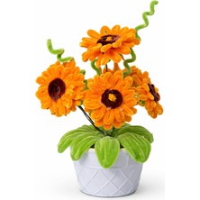 Akın Hediyelik Dekoratif Şönil Yapay Çiçek – Turuncu Canlılık