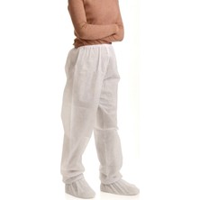 White Guard Tek Kullanımlık Tela Pantalon , Lastikli ,  Kullan At