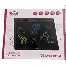 Polosmart House Pratik HP78 Pilli LCD Ekran Elektronik Yazı Tahtası 16 Inç Siyah