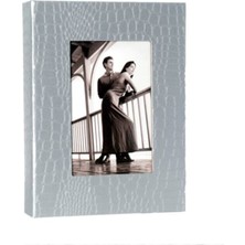 Angelphoto  15X21CM 100'LÜK Vinleks Deri Fotoğraf Albümü Gri
