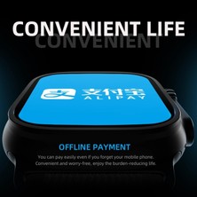 Hw8 Ultra Çift Kordon 49MM - Siri Nfc Bluetooth Arama Konuşma - Ios & Android Uyumlu Akıllı Saat