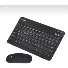 Angelphoto Kablosuz Bluetooth Klavye ve Mouse Seti 10 Metre Menzil ile Tablet Telefon Bilgisayar İçin