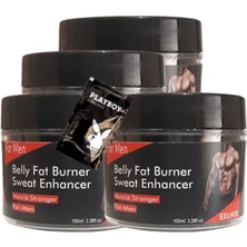 Guzzy Süper Belly Fatburner Yağları Eritmek Için Masaj Bakım Kremi 4X100 Ml+1 Adet Jel ile