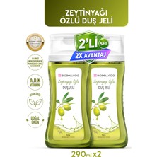 BioBellinda Zeytinyağlı Duş Jeli Ph Değerli Vücudunuza Uyumlu Gün Boyu Ferah Kokusu Ile 290 ml (2li Set)