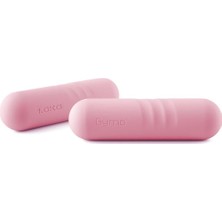 Feyza Design Pro Series Silikon Dambıl 2X1KG Pembe, Sağlıklı Ev Sporları Seti