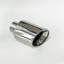 Defne Egzoz 100 Lük Dolu Egzoz Ucu Krom Kaplama Egzos Ucu Her Araca Uyumlu 100 mm Egsoz Ucu