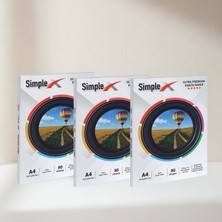SİMPLEX 20X30 cm (A4) Mat 3'lü Fotoğraf Kağıdı 270 gr - 150 Adet