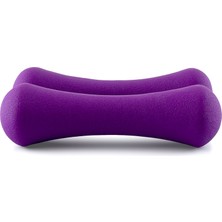 Feyza Design Kuvvetli ve Dayanıklı 2X2KG Mor Neopren Dambıl Seti