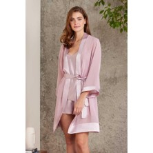 Pierre Cardin Saten Rose Dörtlü Gelin Çeyiz Seti 7085