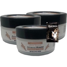 Guzzy Arnavut Kremi 3X50 ml Cilt Renk Açıcı Masaj Bakım Kremi 1 Adet Jel ile