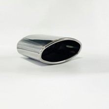 Defne Egzoz 150X75 mm Büyük Göz Kesik Boş Egzoz Ucu Krom Kaplama Egzos Ucu Her Araca Uyumlu Egsoz Ucu