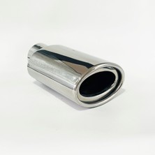 Defne Egzoz 120X75 mm Slk Düz Dolu Egzoz Ucu Krom Kaplama Egzos Ucu Her Araca Uyumlu Egsoz Ucu