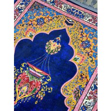 Prayer Rug Dokuma Taban Örgü Püsküleri ve Ipek Kadar Yumuşak Yüzeyiyle Bambu Seccade Namazlık 80X125 cm