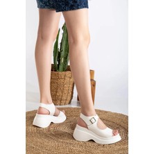 Miss Zülüf Kadın Butterfly Yuksek Taban Sandalet