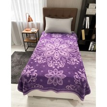 Tek Kişilik Mor Renkli Battaniye