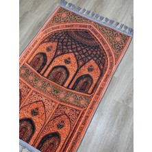 Prayer Rug Dokuma Taban Örgü Püsküleri ve Ipek Kadar Yumuşak Yüzeyiyle Bambu Seccade Namazlık 80X125 cm