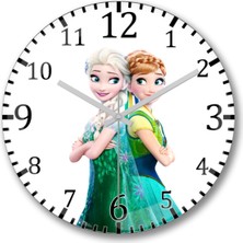 PremiumPort Elsa Temalı Frozen Fever Duvar Saati, Şık ve Renkli Tasarım