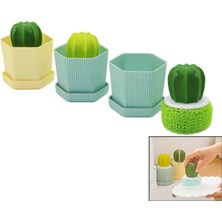 Vice Avm KAKTÜS MODEL SAPLI SERT - RENKLİ PLASTİK TEL BULAŞIK FIRÇASI  RENKLİ PLASTİK TABAKLI HAZNE (4915) GO-53-vice/(1395) 02605