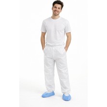 White Guard Tek Kullanımlık Lamine Pantalon , Lastikli ,kullan At