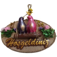 Kuş Tasarımlı Hoşgeldiniz Kapı Süsü