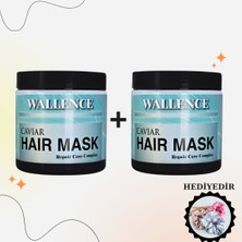 Wallence Caviar Özlü Zengin Bakım Saç Güçlendirici Saç Maskesi 500MLX2 Adet