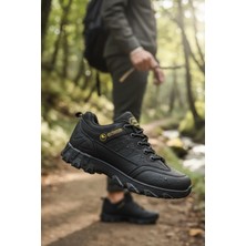 Enoch Erkek Siyah Su Geçirmez Outdoor Trekking ve Dağ Yürüyüş Ayakkabısı