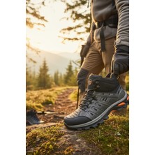 Enoch Erkek Füme Waterproof Kürklü Outdoor Trekking ve Dağcı Botu