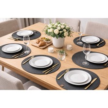 Soft Home 6'lı Jüt Amerikan Servis Takımı