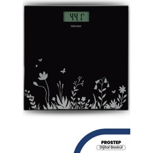 Feyza Design Dijital LCD Banyo Baskülü, Temperli Cam, 180 kg Kapasiteli