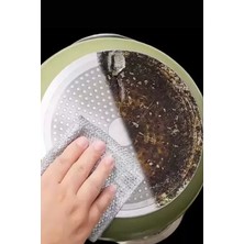 Gampus 1 Adet Ince Telli Bulaşık Bezi Yag ve Kir Sökücü Bez Tel Çizmez Bulaşık Teli Çelik Bez 20X20