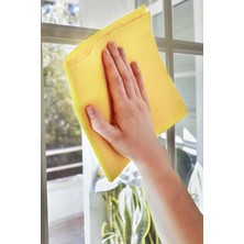 Gampus 9 Adet Sarı Bez 40 x 35 cm Genel Mutfak Bezi Temizlik Bezi Cam Silme Banyo Temizlik Bezi