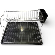 Ünsal Showroom Leva Tabaklık Çift Katlı Paslanmaz Krom Bulaşıklık LV3483