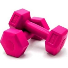 Feyza Design 1kg 1x2 Çift Dambıl Seti, Sağlıklı ve Keyifli Antrenman Için