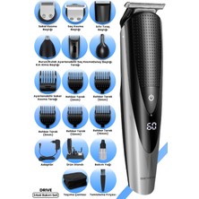 Feyza Design Drive LED Ekranlı 15'li Erkek Bakım Seti Taşıma Çantası Hediyeli