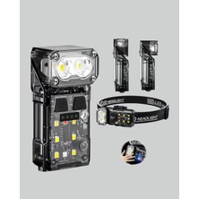 Eco Lounge Sensörlü LED Kafa Feneri Şarj Edilebilir Manyetik Eller Serbest