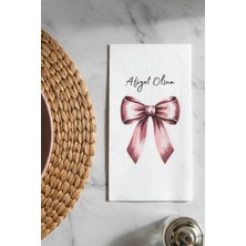 Pembe Fiyonk Desenli 16'lı Çift Katlı Lüks Kağıt Peçete